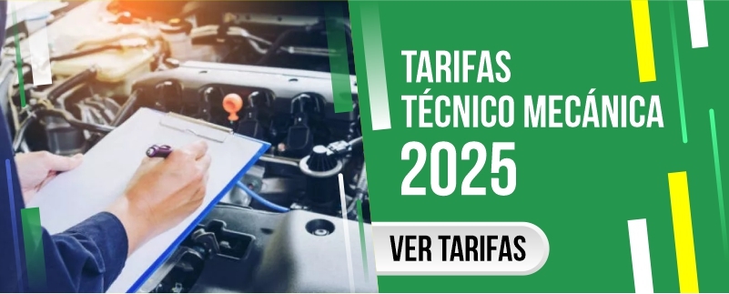 tarifas tecnomecanica 2025 medellin ibague cali bogota