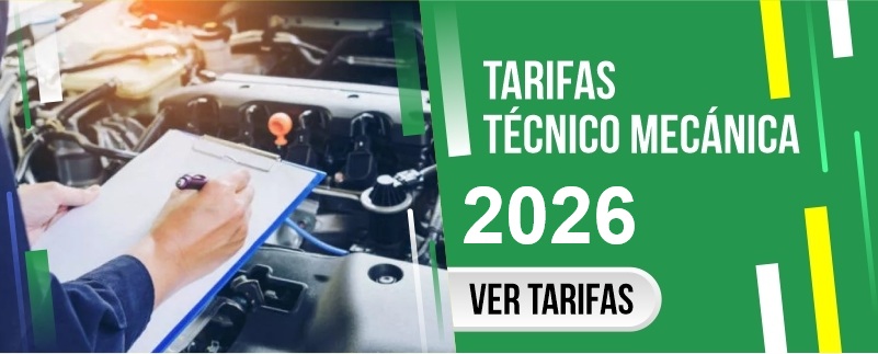 tarifas tecnomecanica 2026 medellin ibague cali bogota